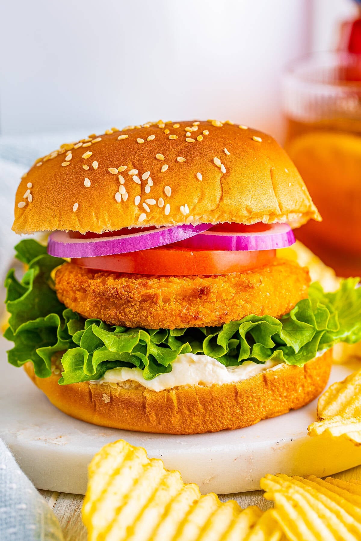 Frozen Chicken Patties in Air Fryer