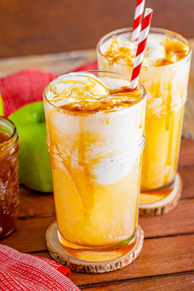 Caramel Apple Cider Ice Cream Float Recipe