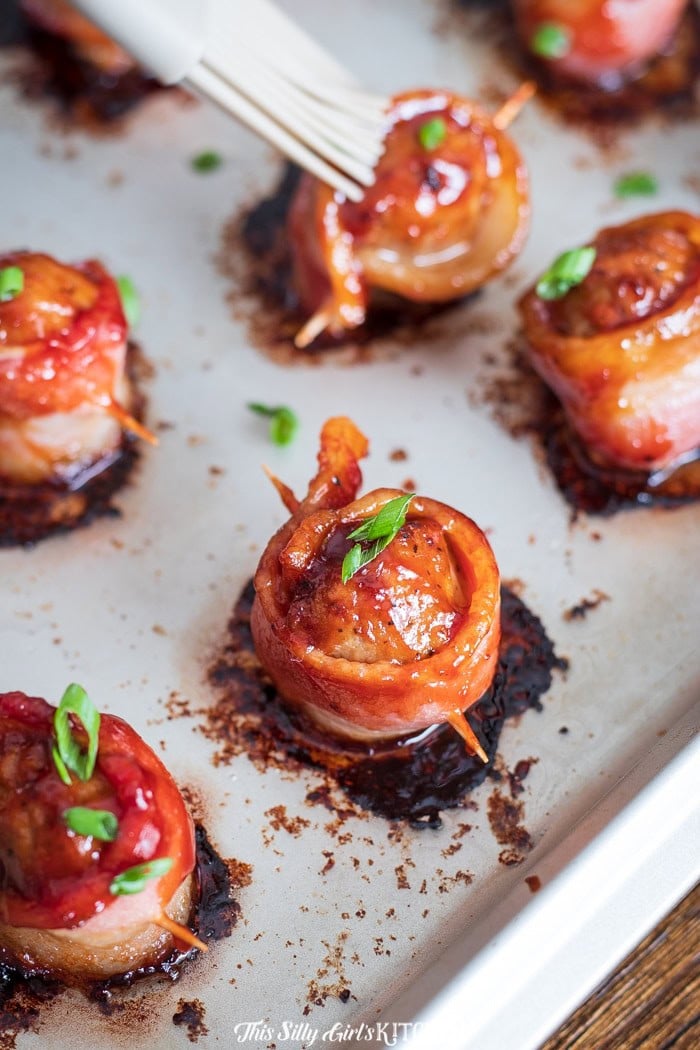 BBQ Bacon Meatball Appetizer