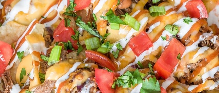 Loaded Shredded BBQ Beef Nachos Recipe