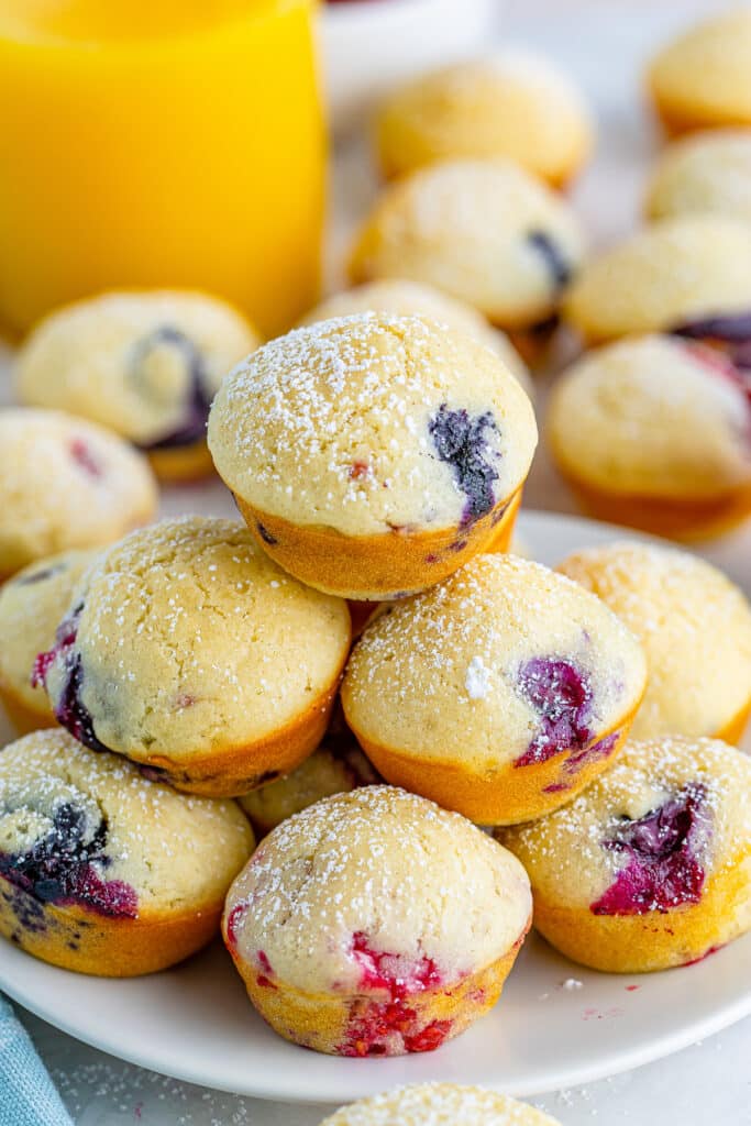 Mini Berry Pancake Bites Recipe