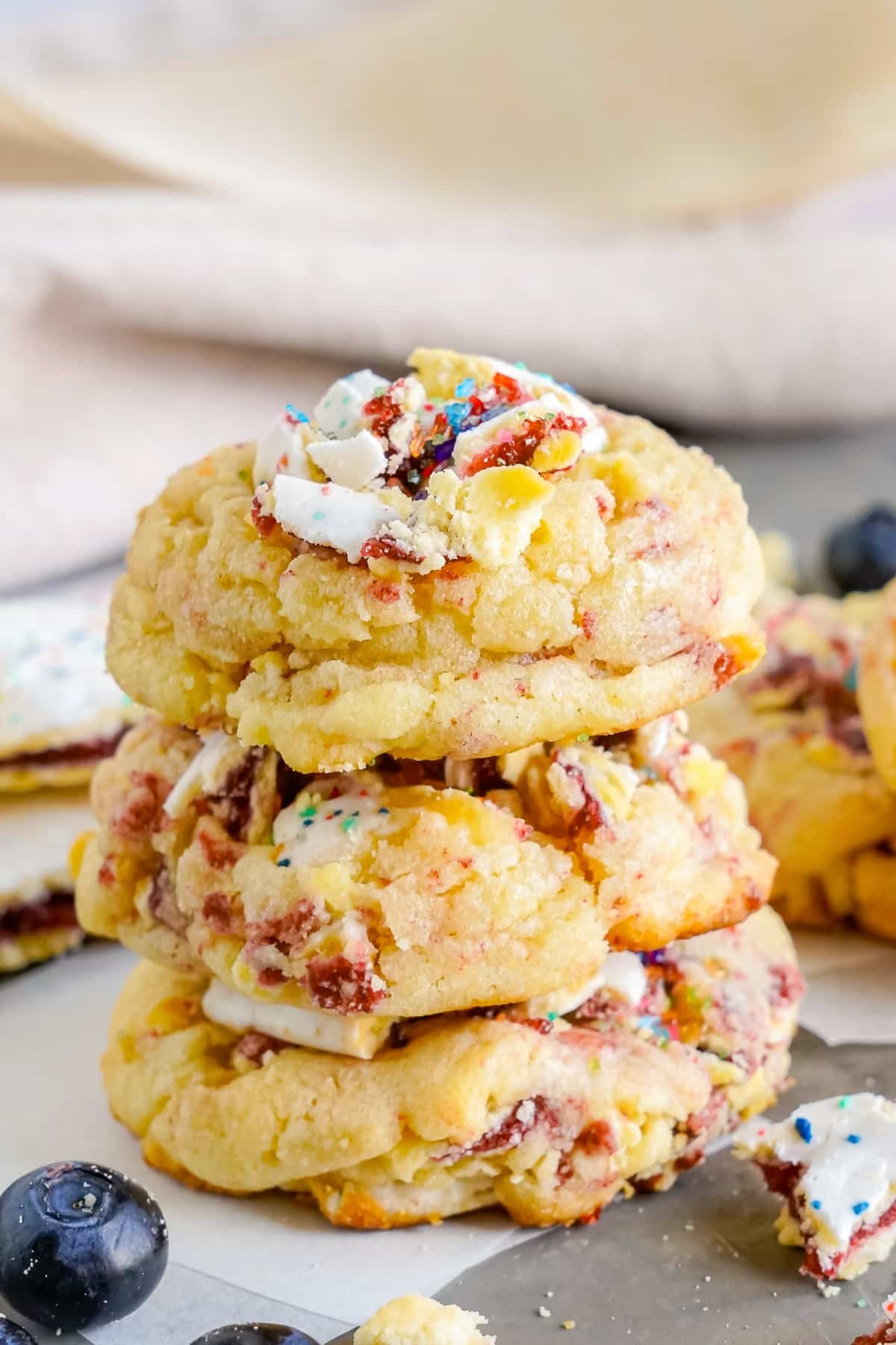 Blueberry Pop Tart Sugar Cookie Recipe