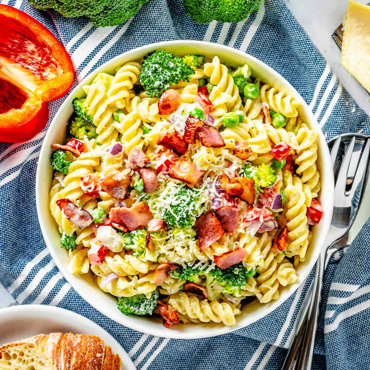 Broccoli Pasta Salad with Bacon