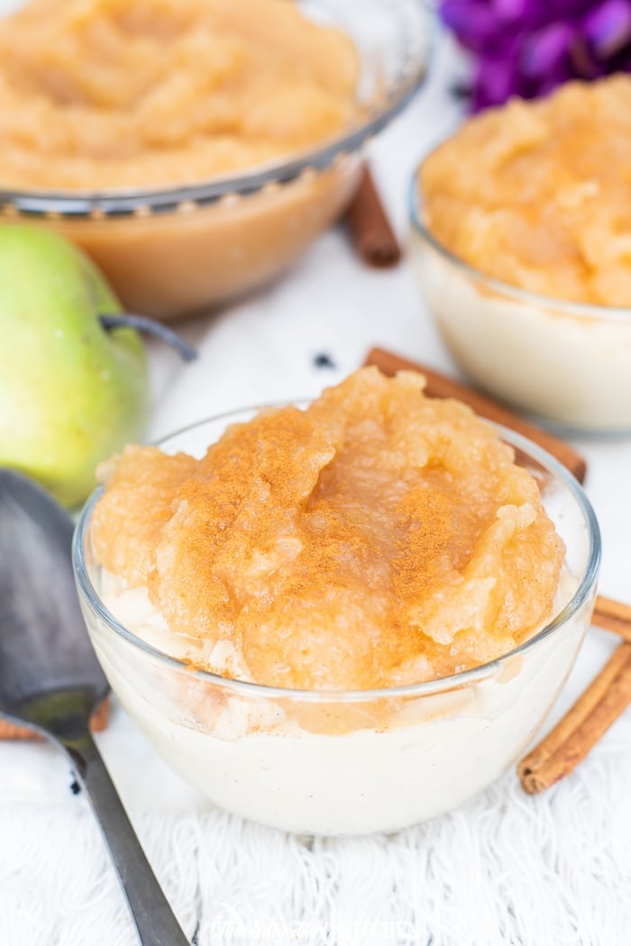 Caramel Apple Pudding Cups