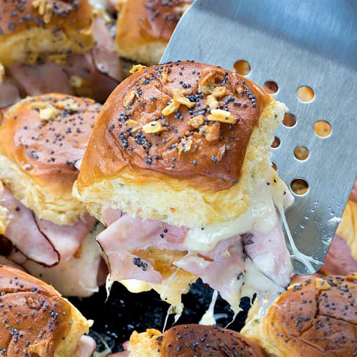 Baked Swiss Cheese and Ham Sliders Recipe