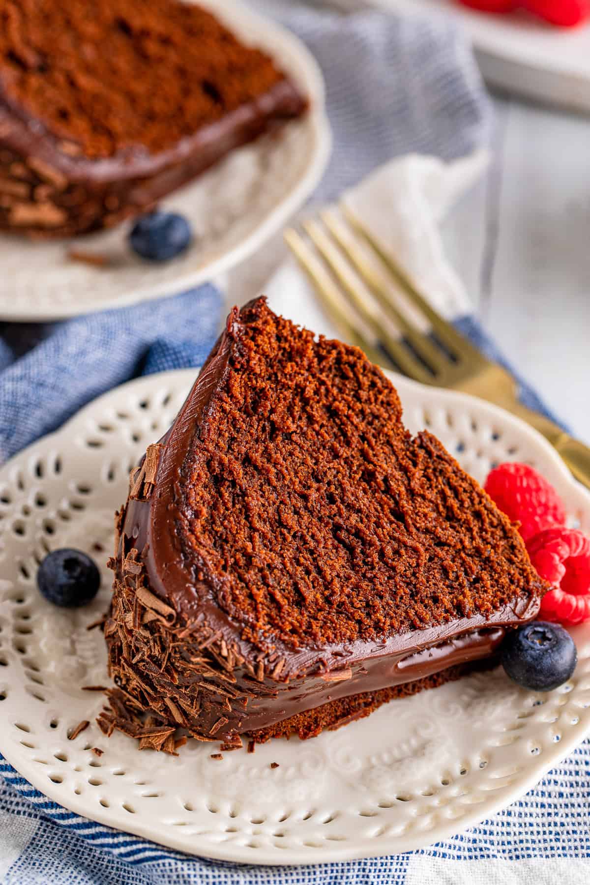 Chocolate Bundt Cake with Ganache Glaze