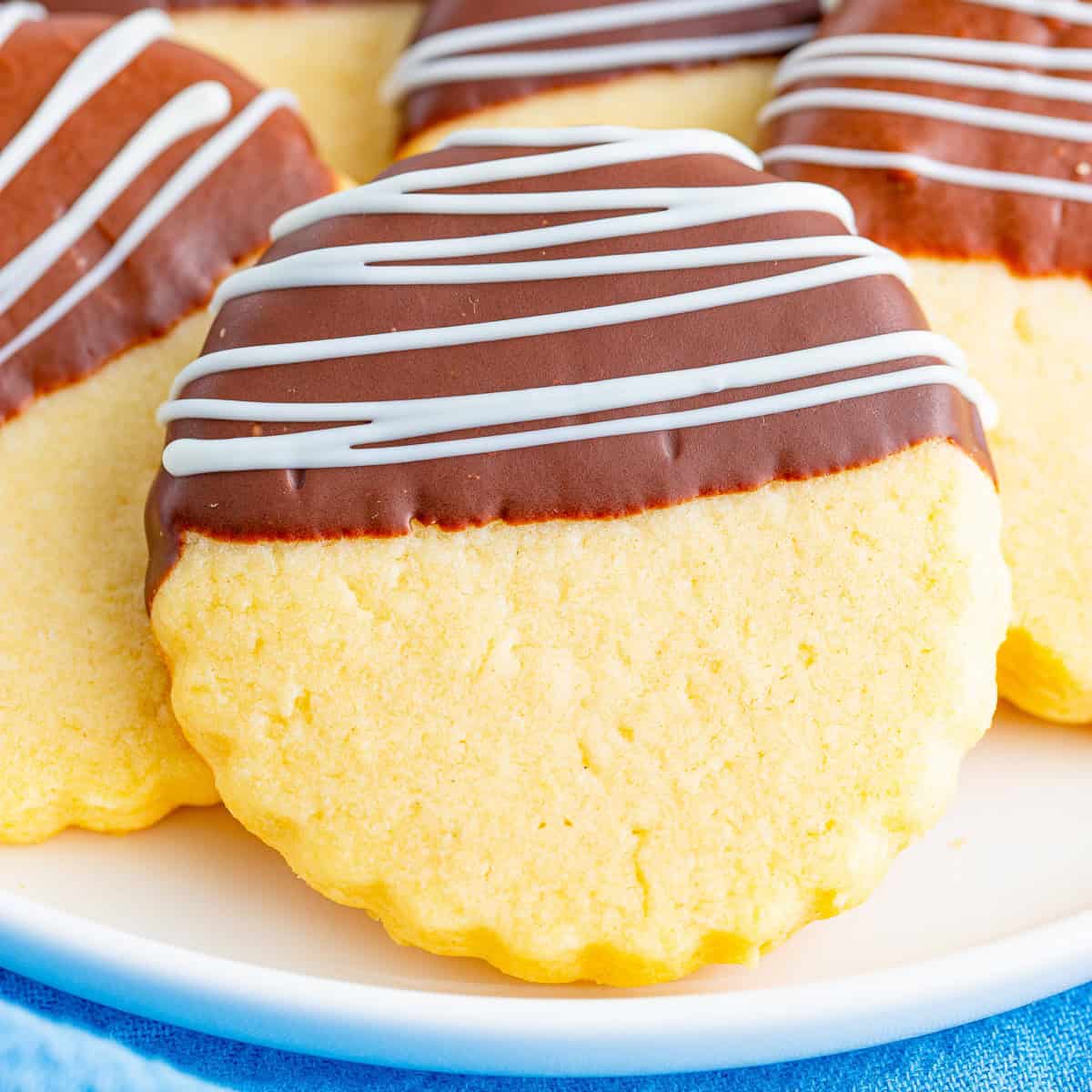 Chocolate Dipped Shortbread Cookies