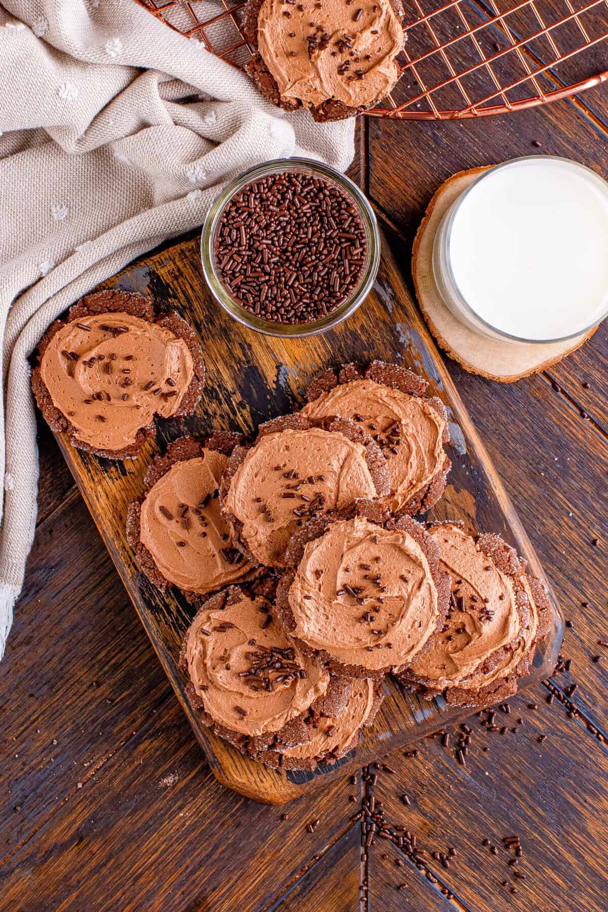 Easy Chocolate Sugar Cookies Recipe