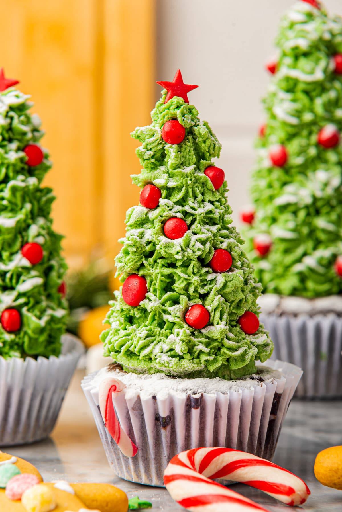 Christmas Tree Christmas Cupcakes