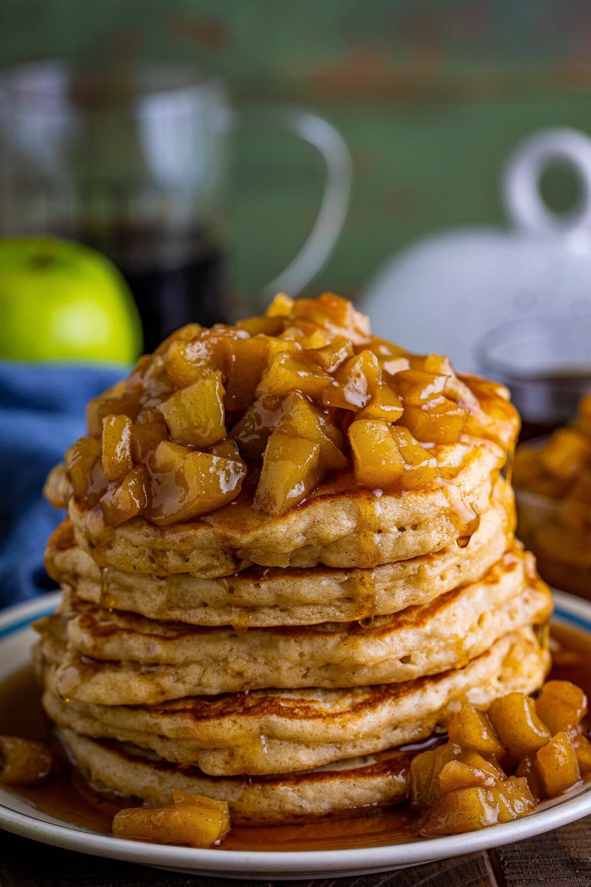 Fluffy Cinnamon Apple Pancakes Recipe