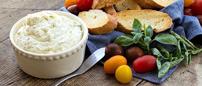 Creamy Goat Cheese Bruschetta