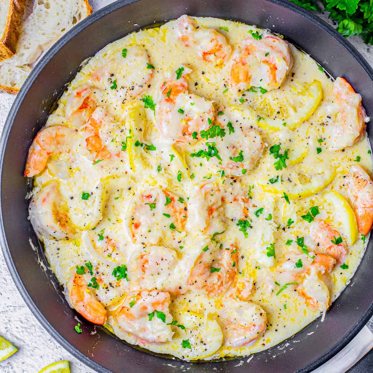 Creamy Lemon Shrimp