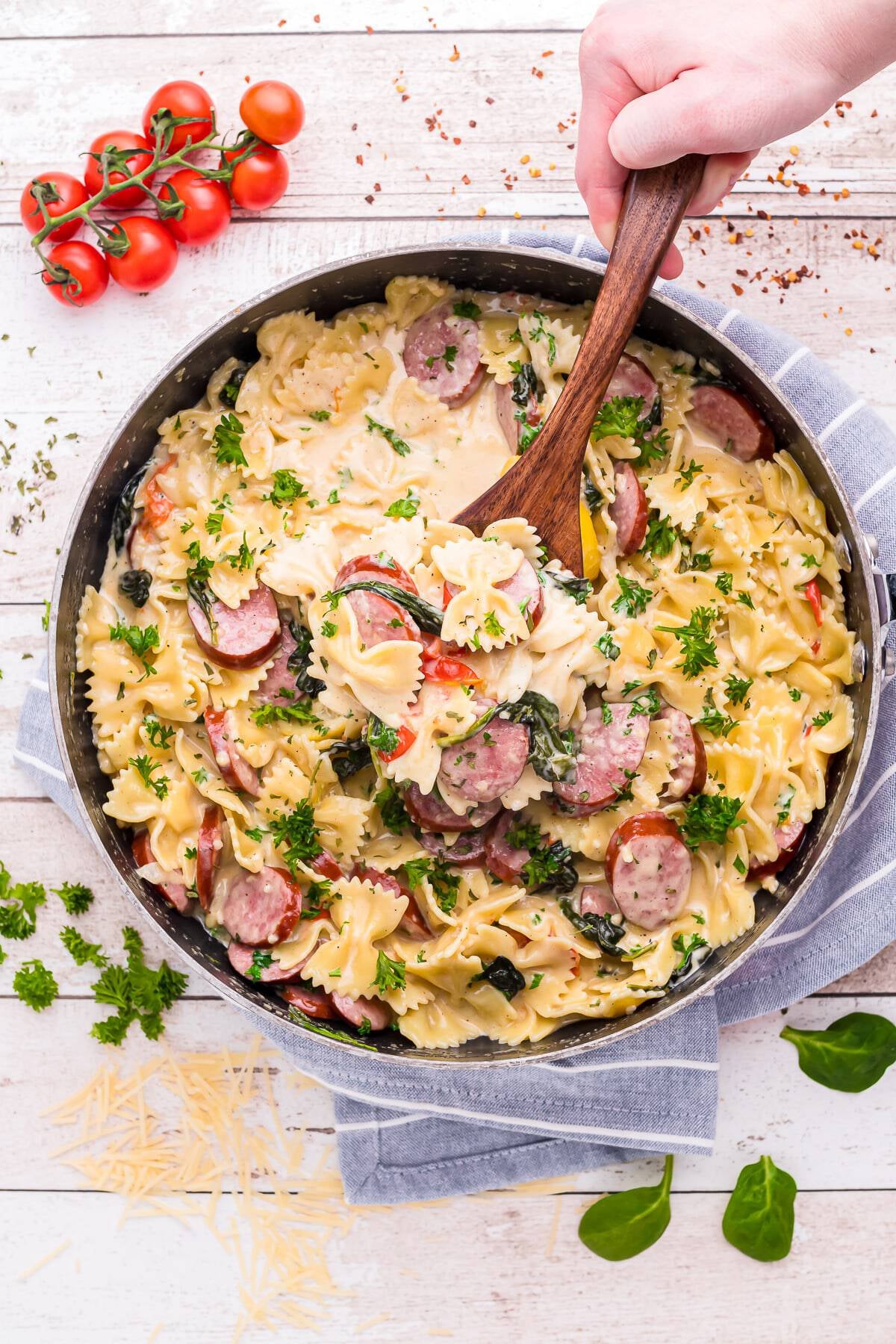 Creamy Kielbasa Pasta Recipe (with Polish Sausage)
