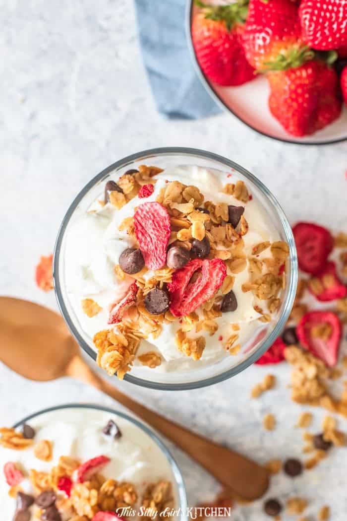 Dark Chocolate Strawberry Homemade Granola