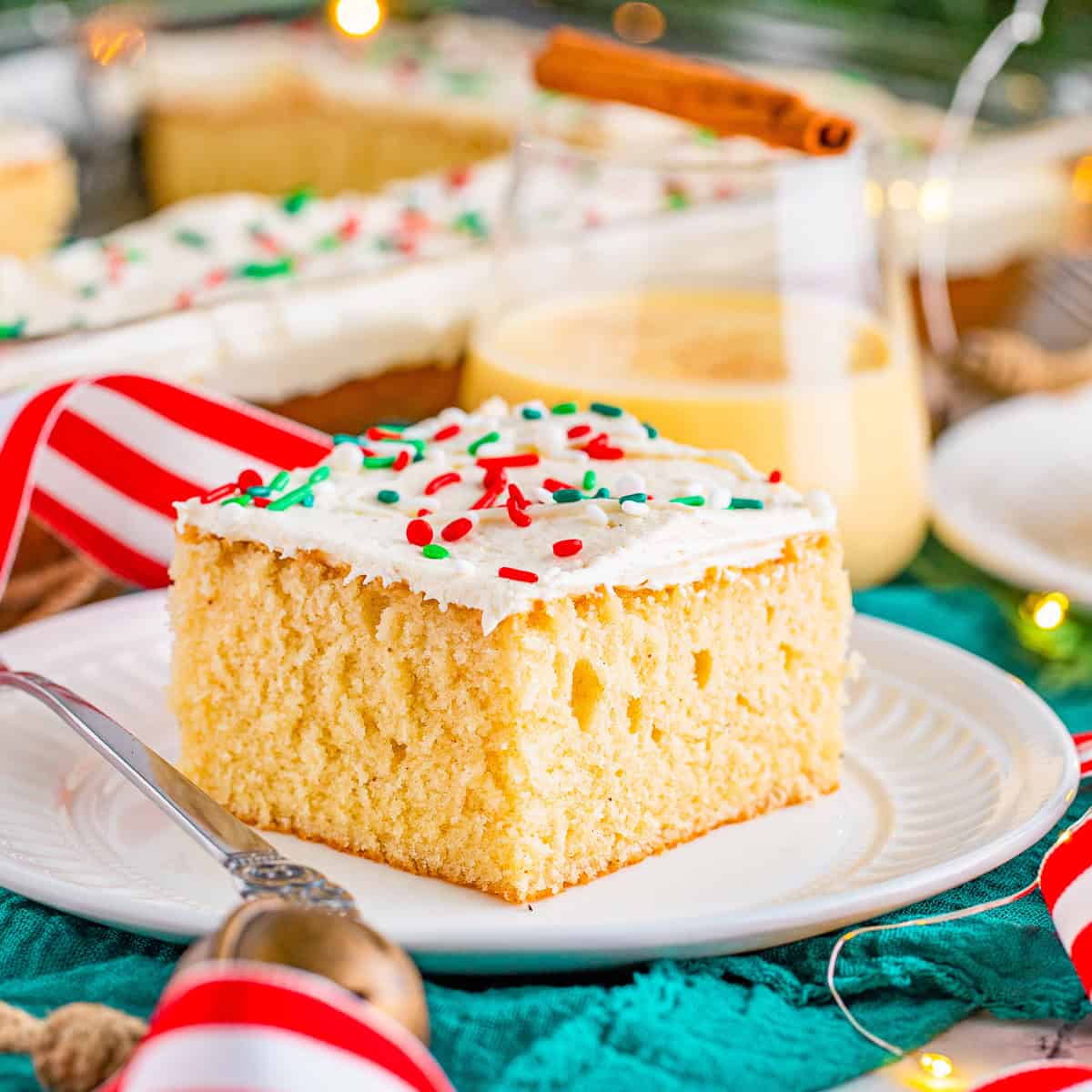 Eggnog Cake