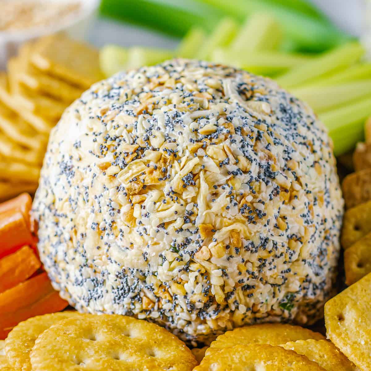 Everything Bagel Cheese Ball Appetizer Recipe