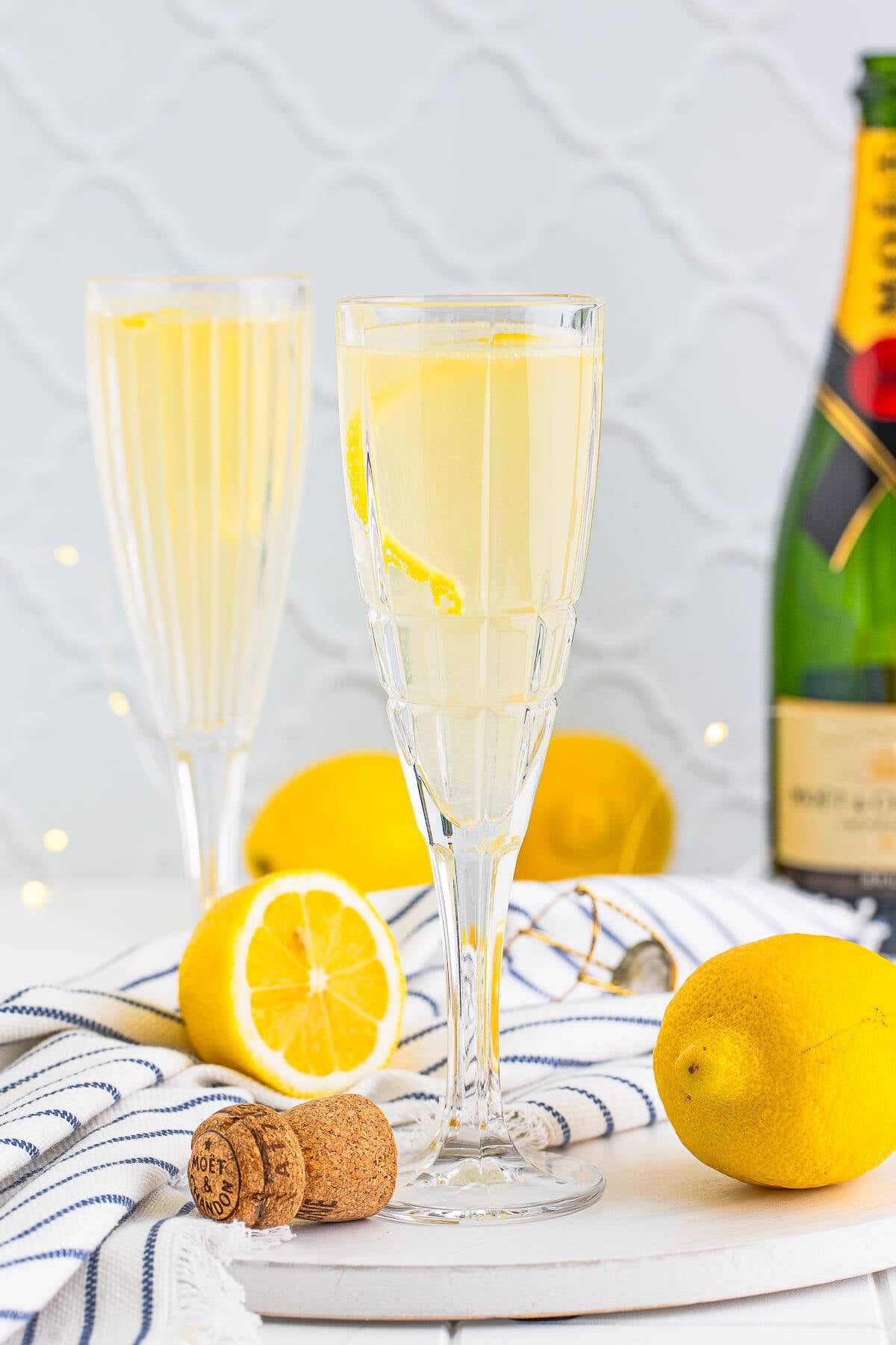 Gin Champagne Cocktail (Classic French 75)