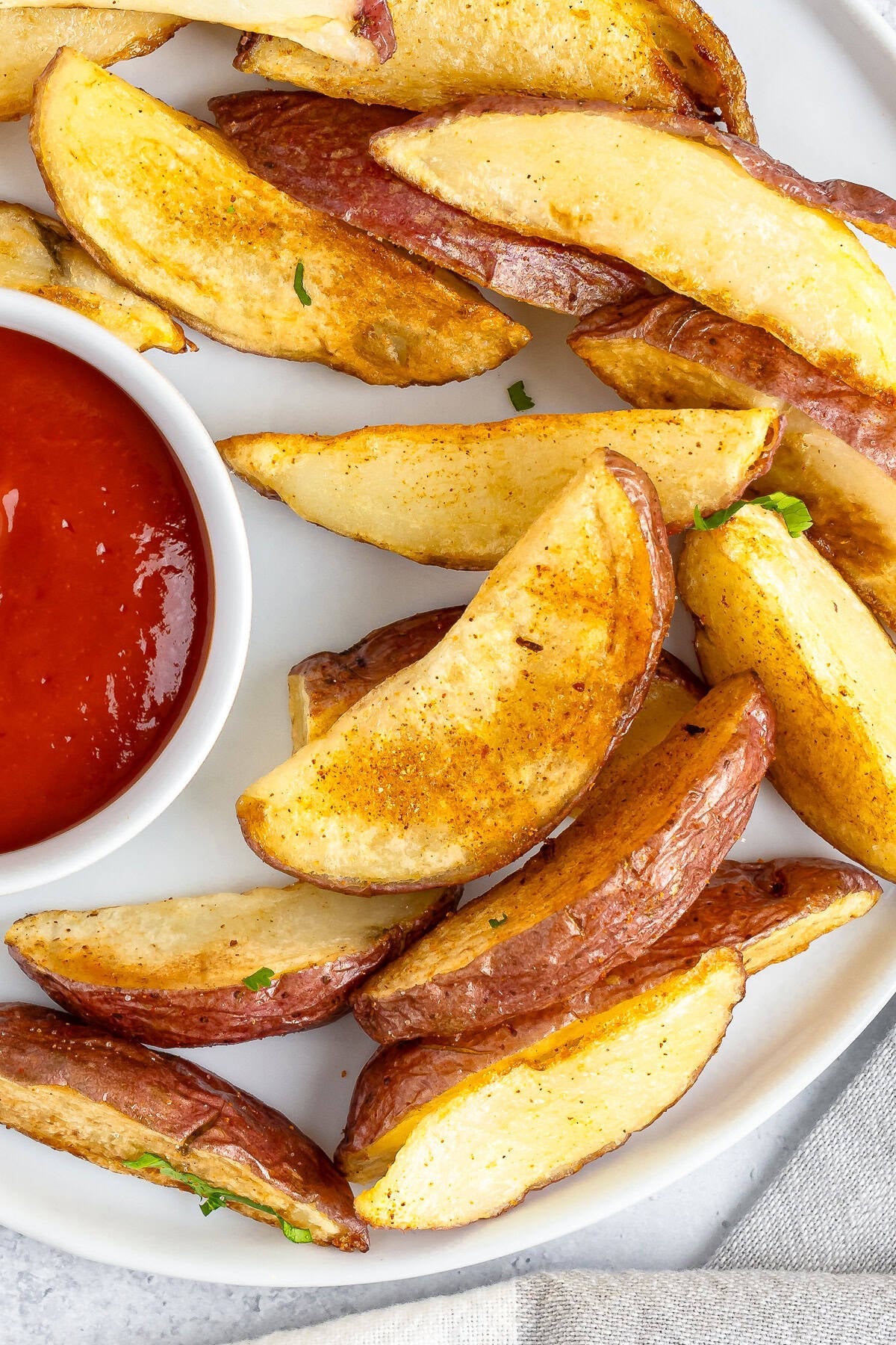 Easy Deep Fried Potato Wedges Recipe (Red Potato Wedges)