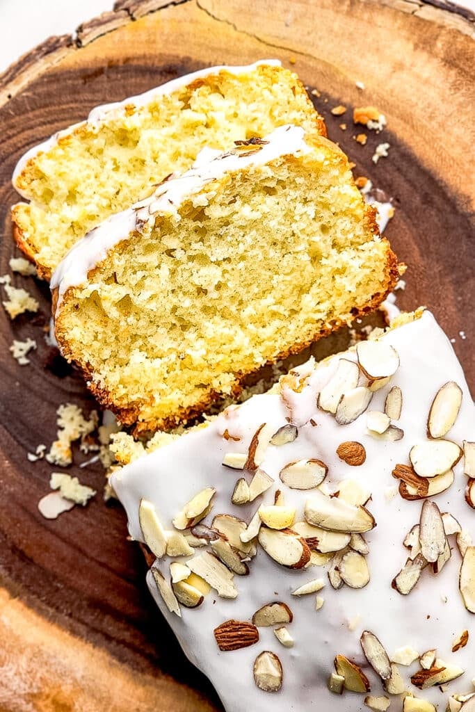 Easy Glazed Almond Loaf Cake Recipe