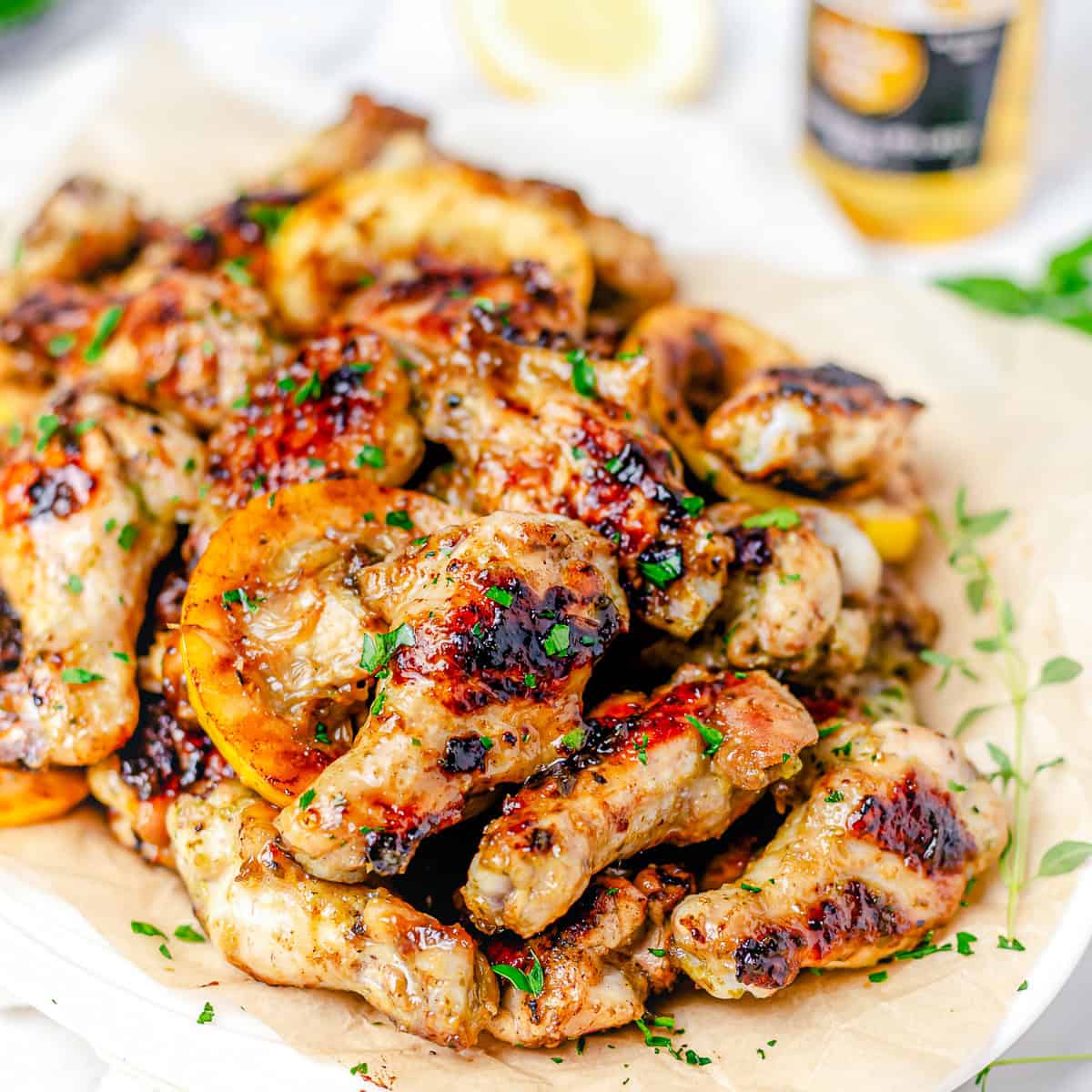 Best Sticky Grilled Wings (Easy Chicken Wing Recipe)