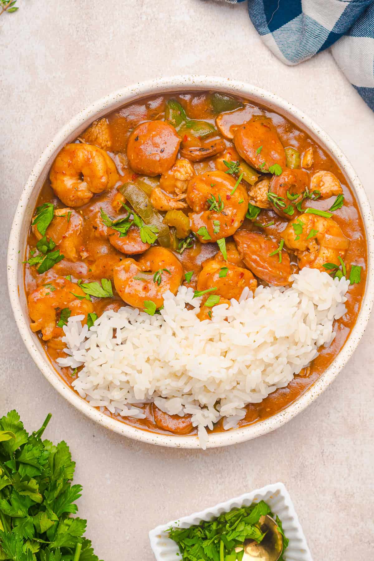 Gumbo Recipe with Chicken, Sausage, and Shrimp