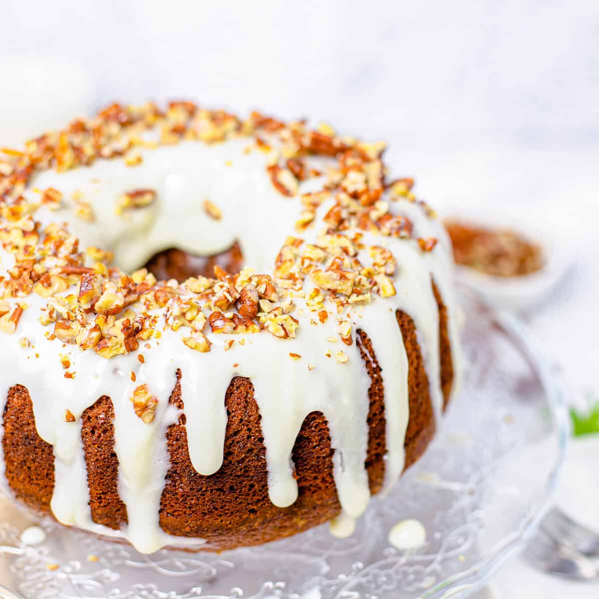 Hummingbird Bundt Cake with Cream Cheese Glaze