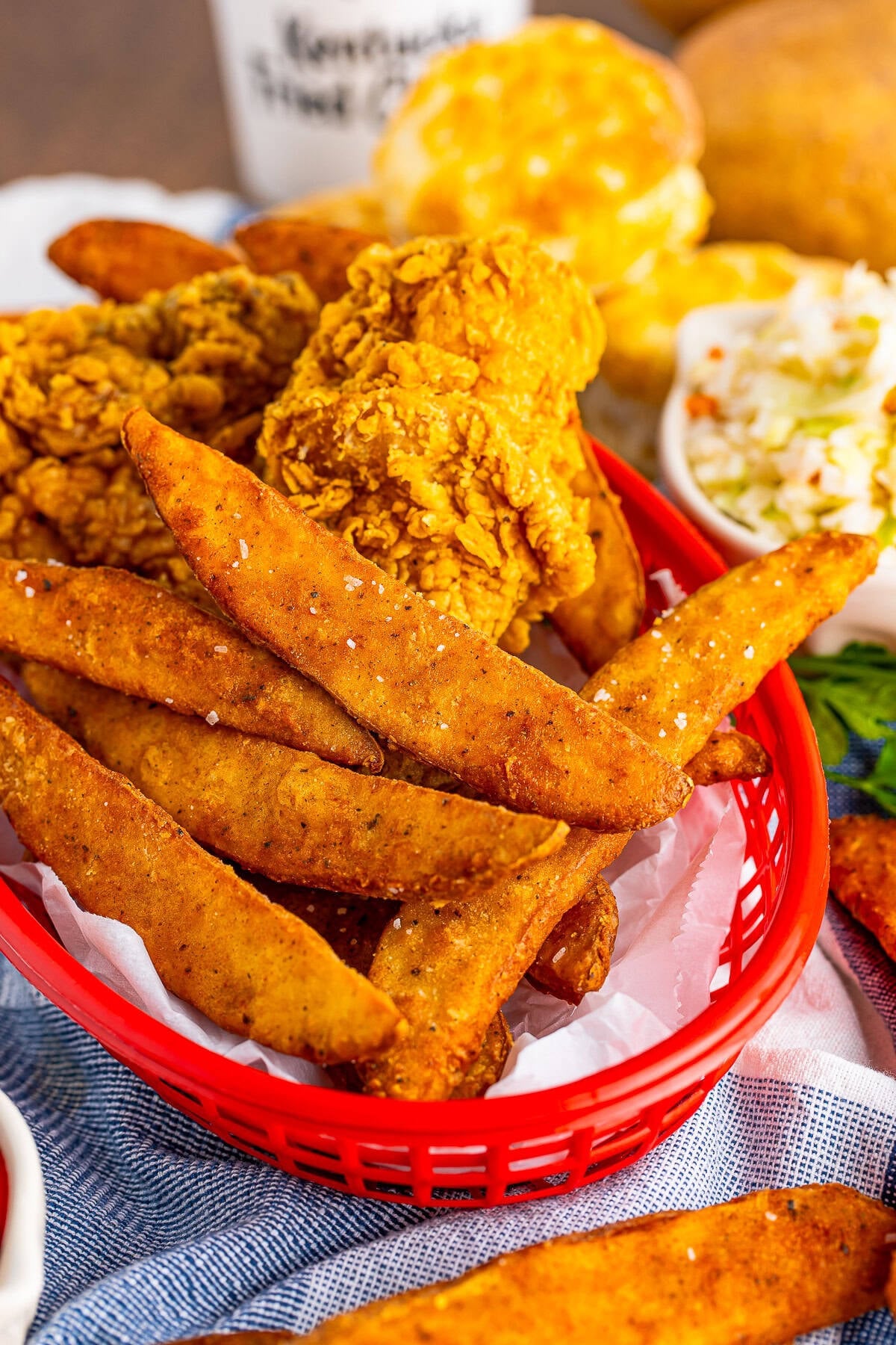 Crispy KFC Potato Wedges (Copycat Recipe)