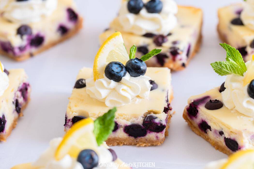Blueberry Lemon Cheesecake Bars Recipe
