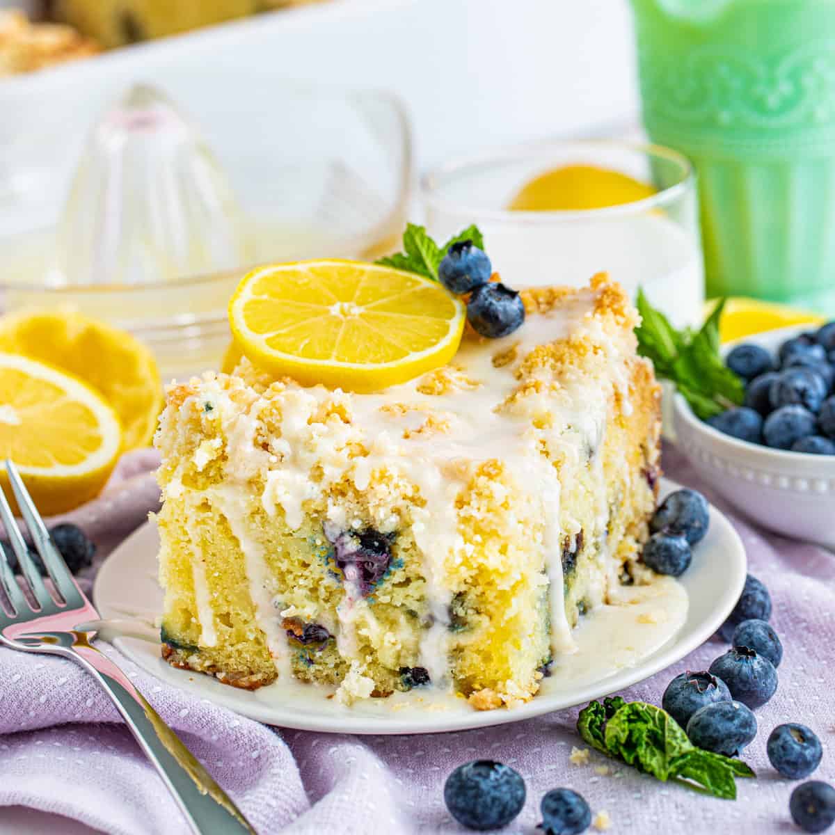 Lemon Blueberry Coffee Cake Recipe