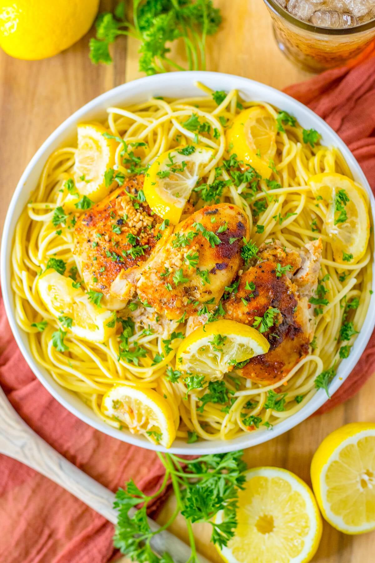 Slow Cooker Lemon Chicken Thighs
