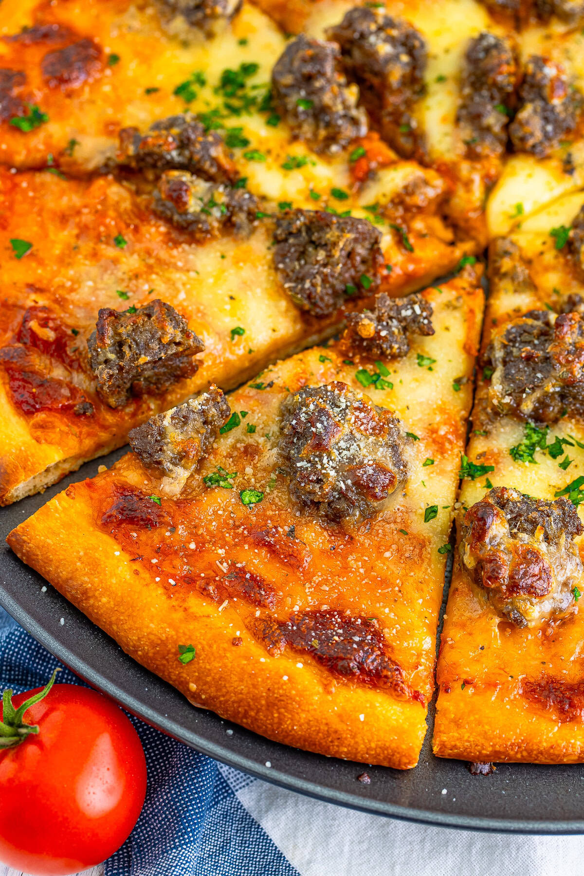 Best Meatball Pizza Recipe (Homemade Meatballs)