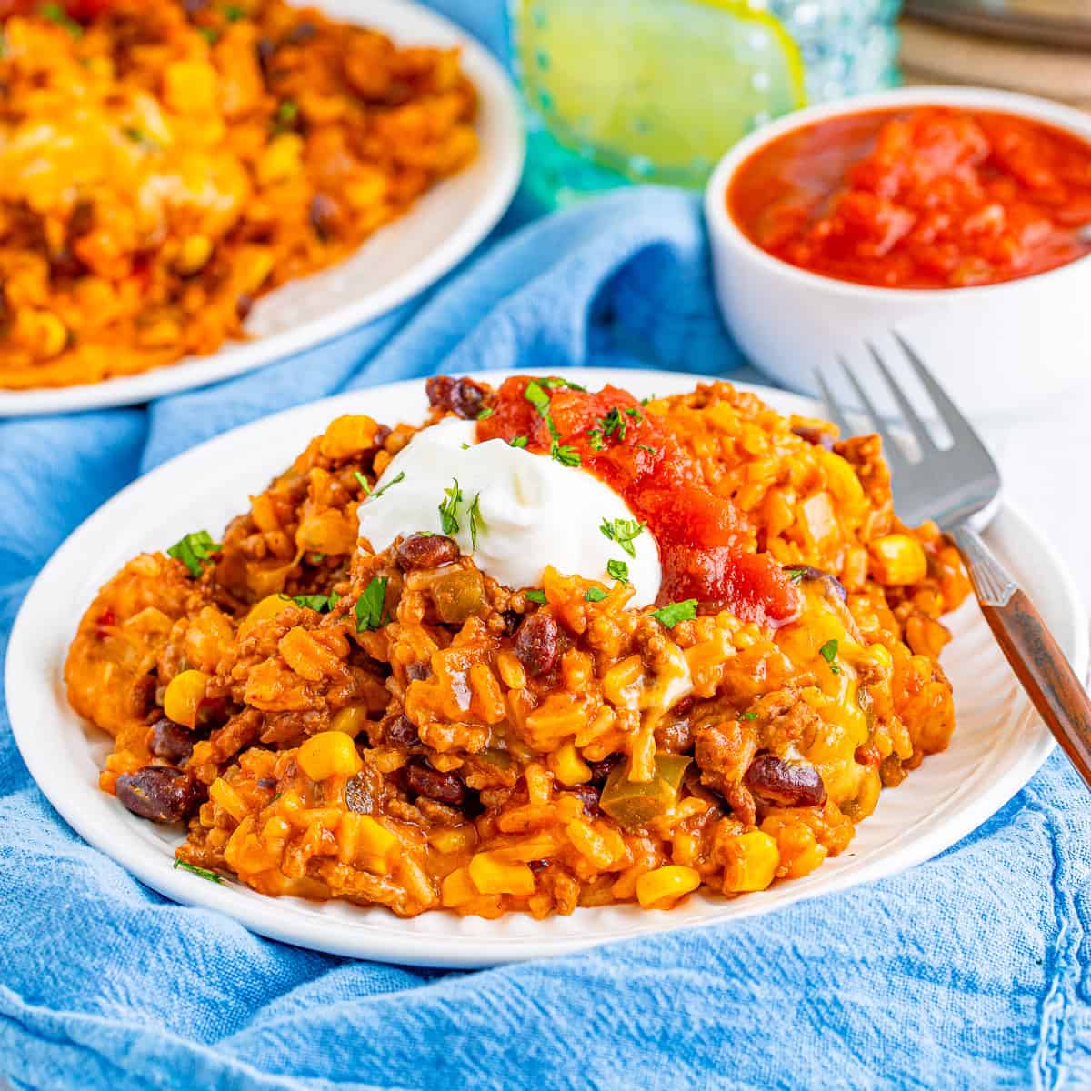 Easy One Pot Mexican Rice Casserole