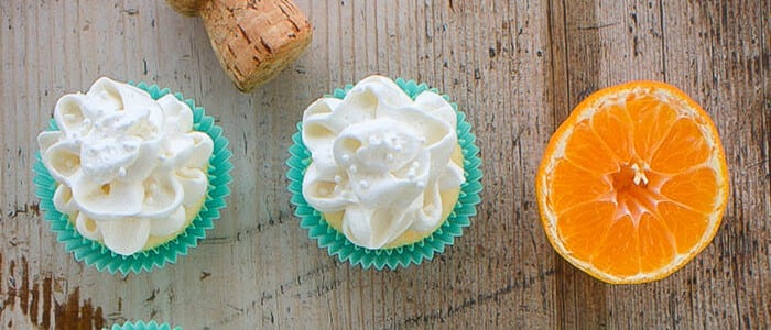Mini Mimosa Cupcakes