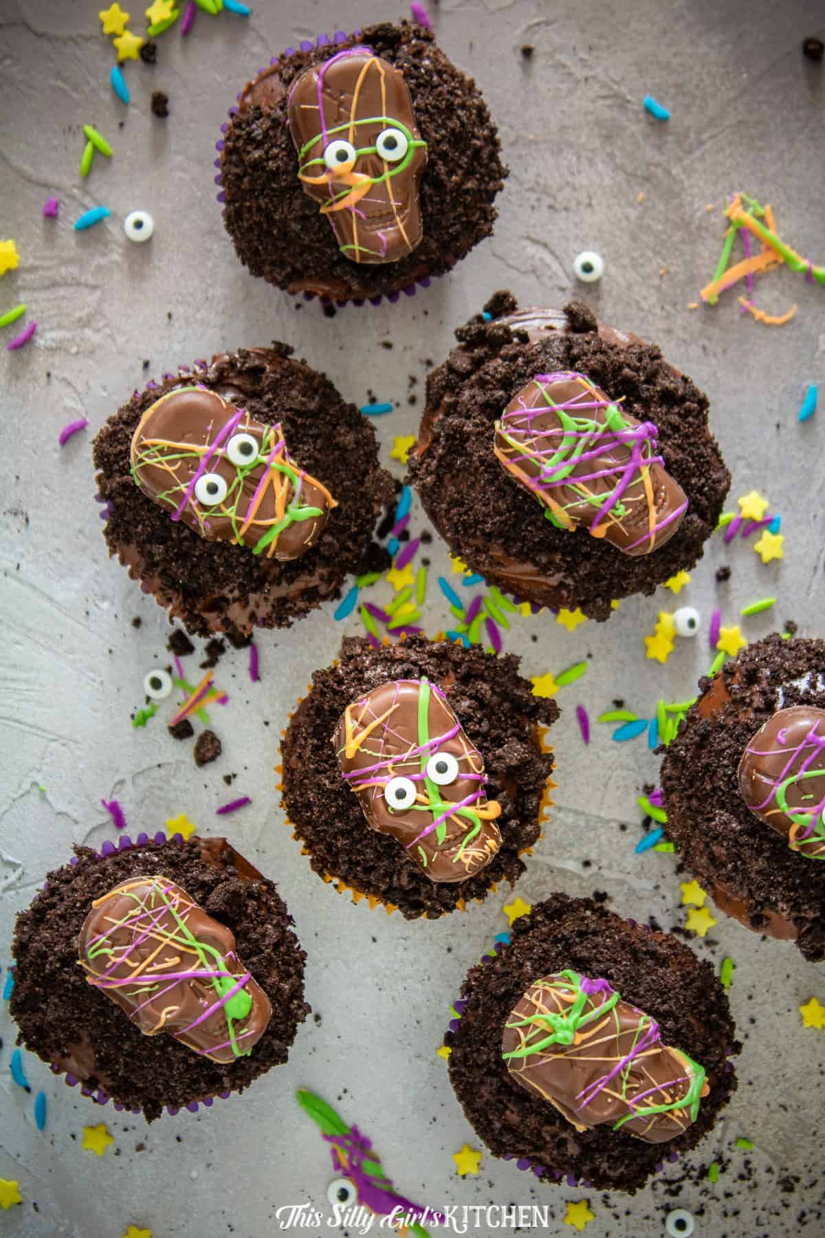 Monster Halloween Cupcakes