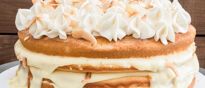 Naked Coconut Cake