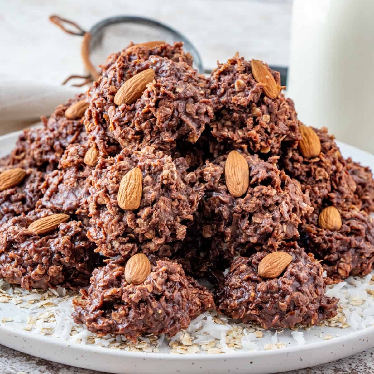 No Bake Almond Joy Cookies