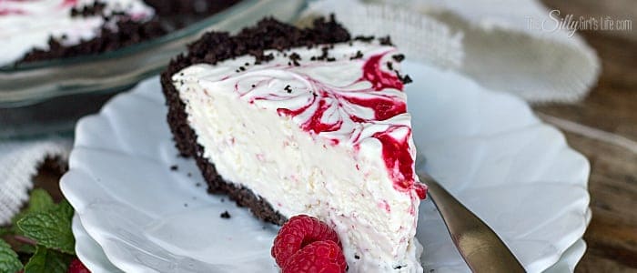 No Bake White Chocolate Raspberry Cheesecake