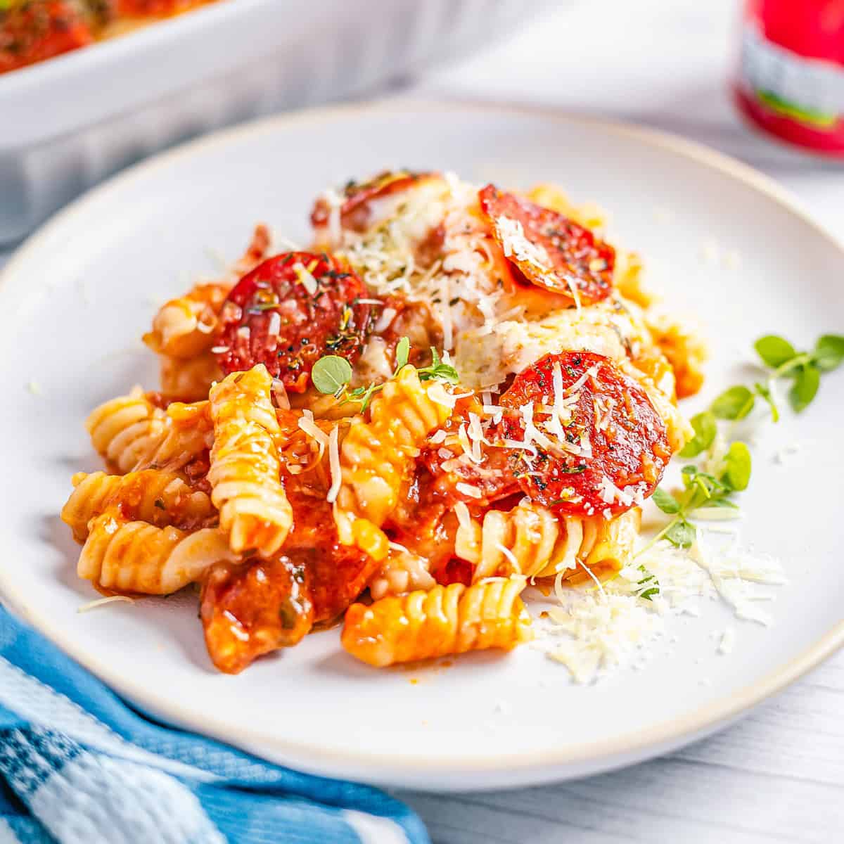 Easy Pizza Pasta Bake Casserole