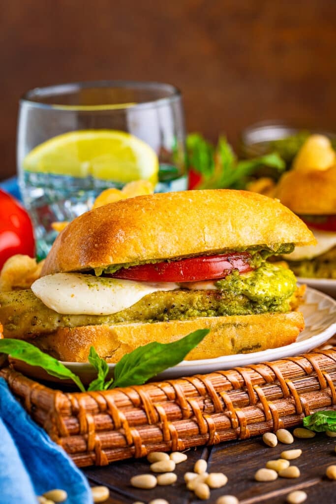 Chicken Pesto Sandwiches (Panini Recipe)