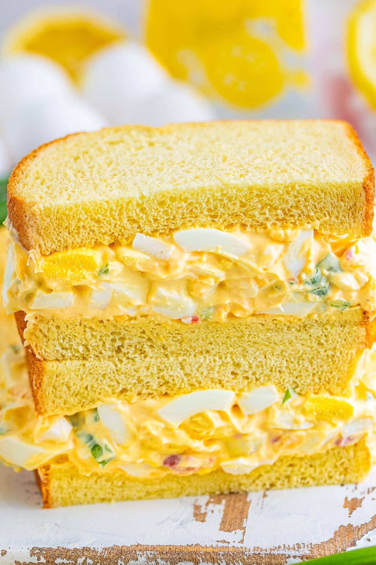 Easy Pimento Cheese Egg Salad Sandwiches