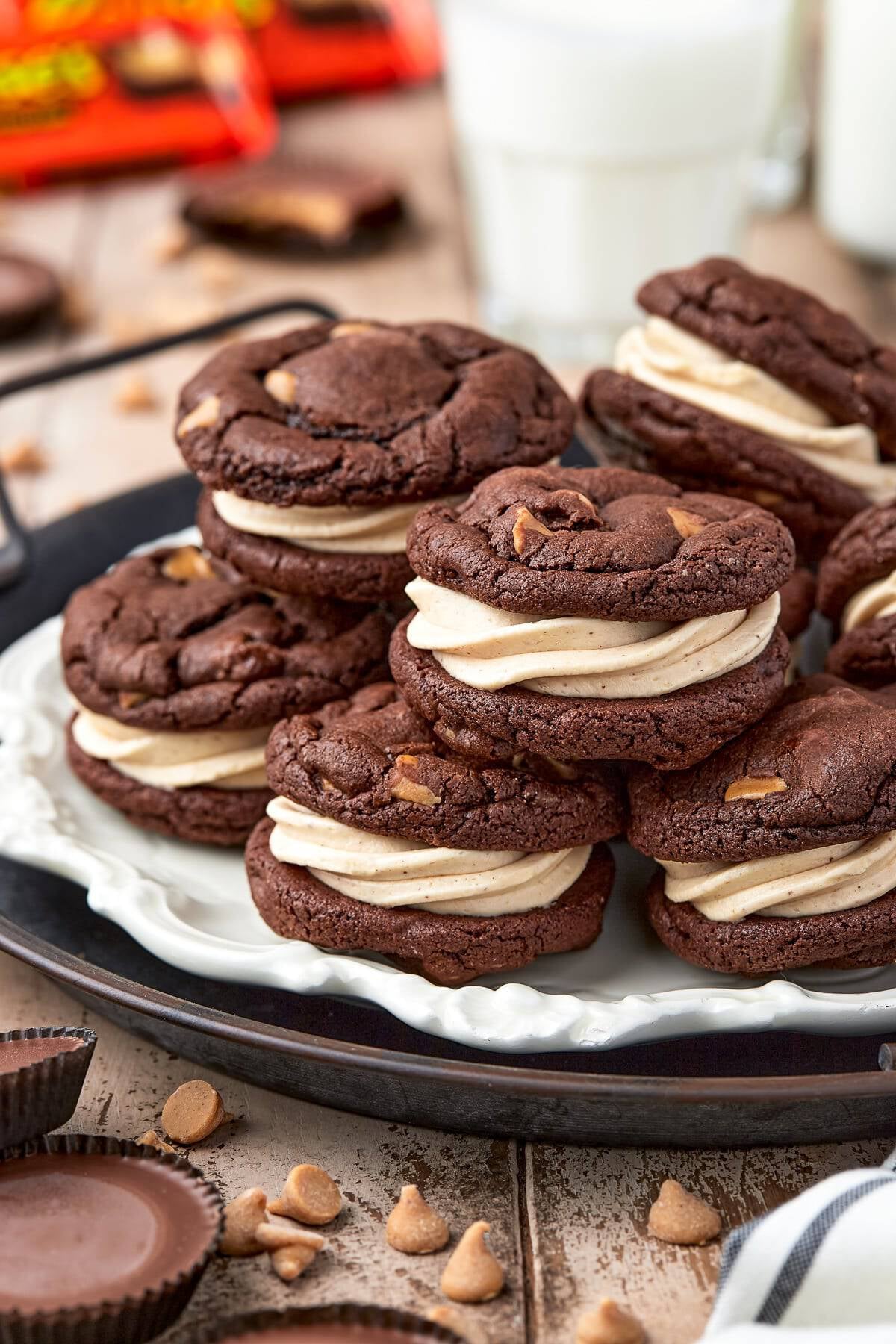 Reeses Peanut Butter Cup Cookies (Sandwich Cookies)