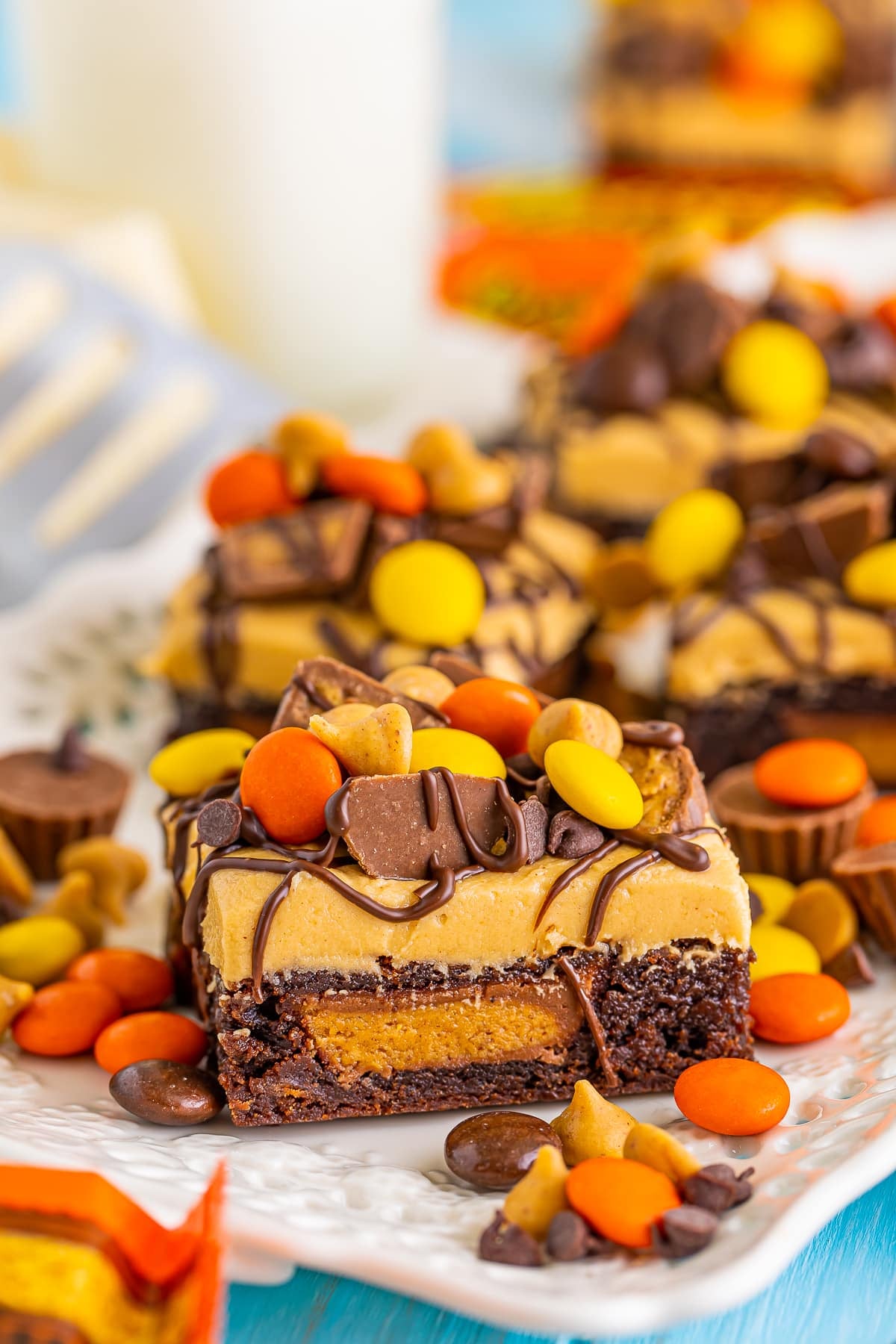 Reese’s Stuffed Chocolate Peanut Butter Brownies