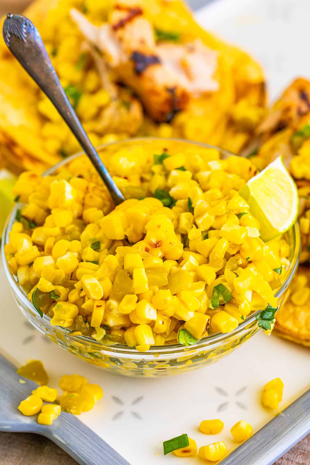 Easy Grilled Roasted Corn Salsa