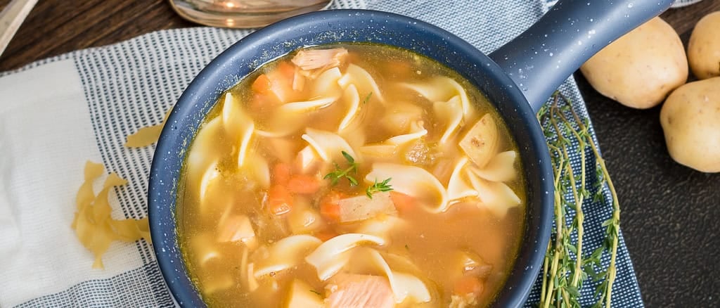 Rotisserie Chicken Noodle Soup (30 minutes!)