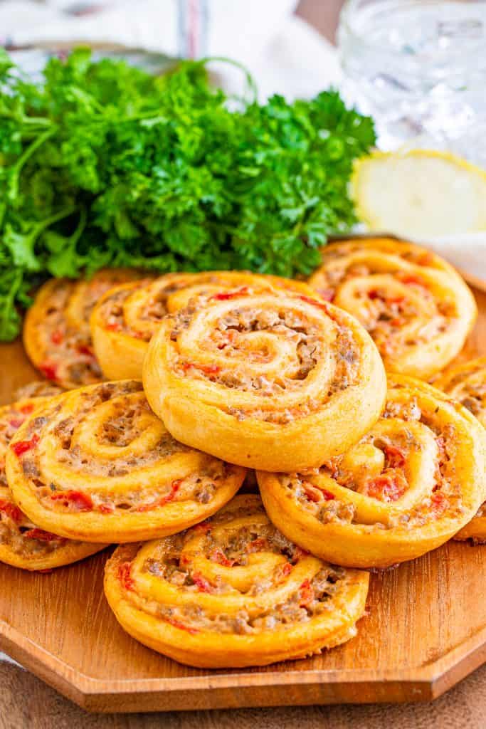 Sausage Pinwheels with Crescent Rolls