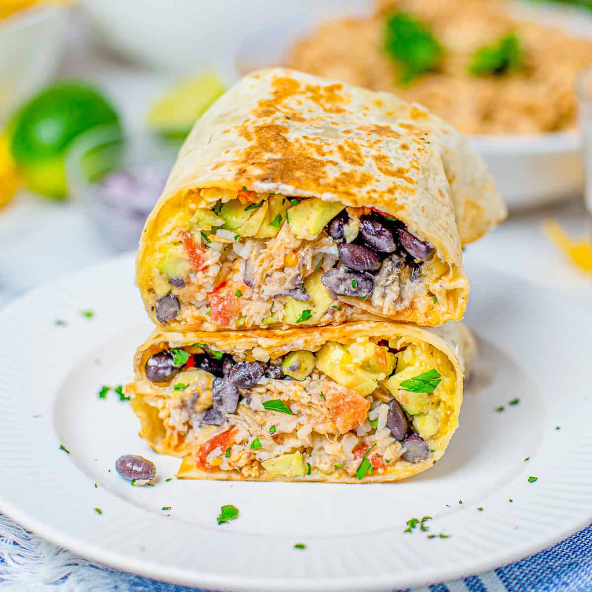 Slow Cooker Chicken Burritos Recipe