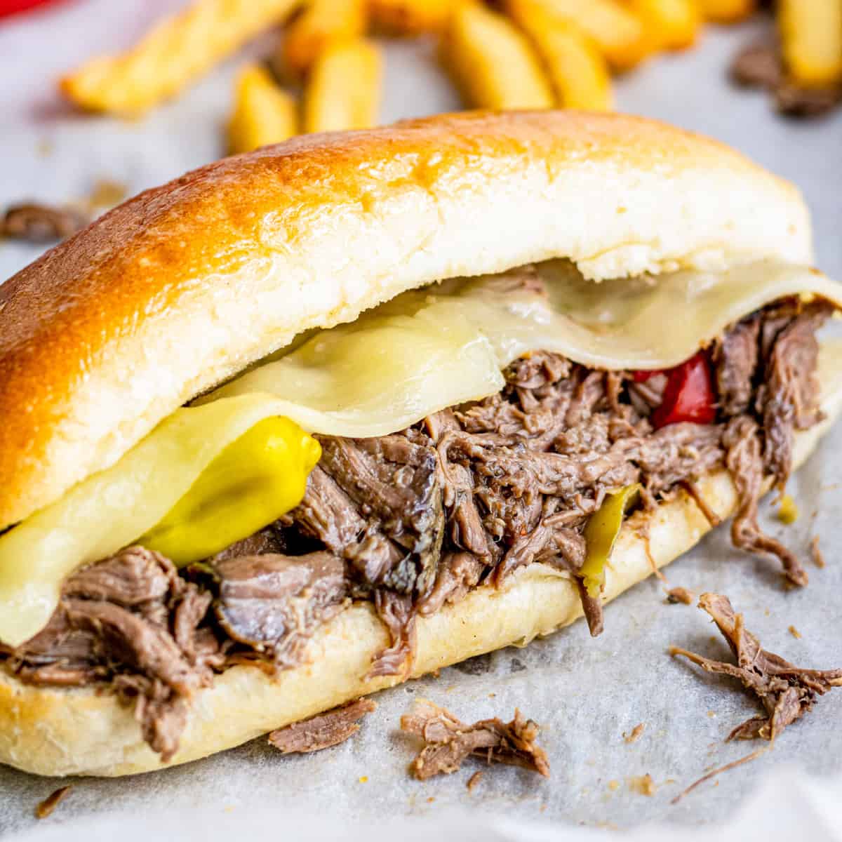 Crock Pot Italian Beef Sandwiches