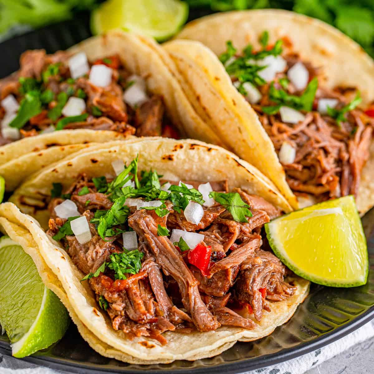 Slow Cooker Shredded Beef Tacos Recipe