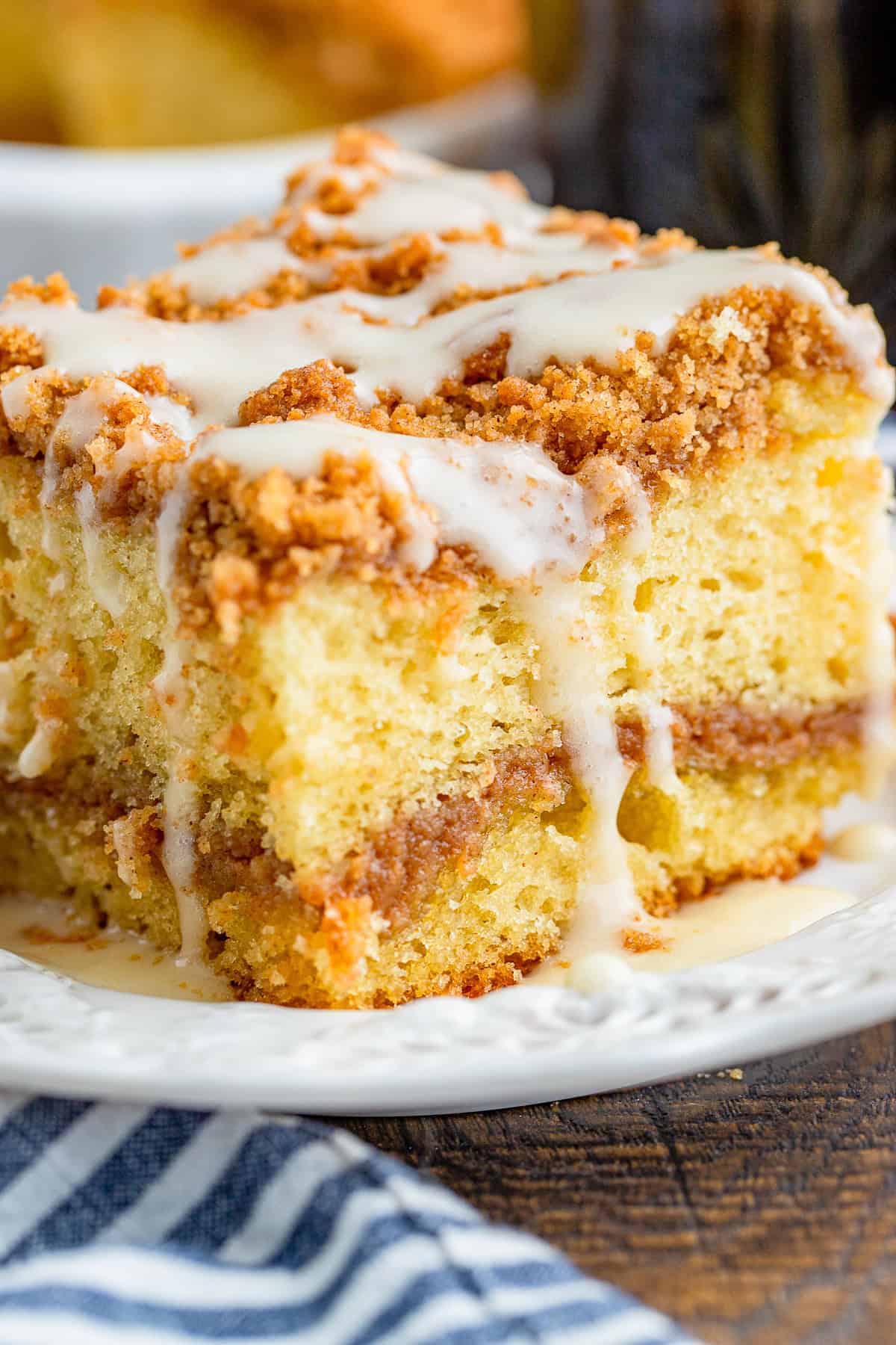 Sour Cream Coffee Cake with Sour Cream Glaze