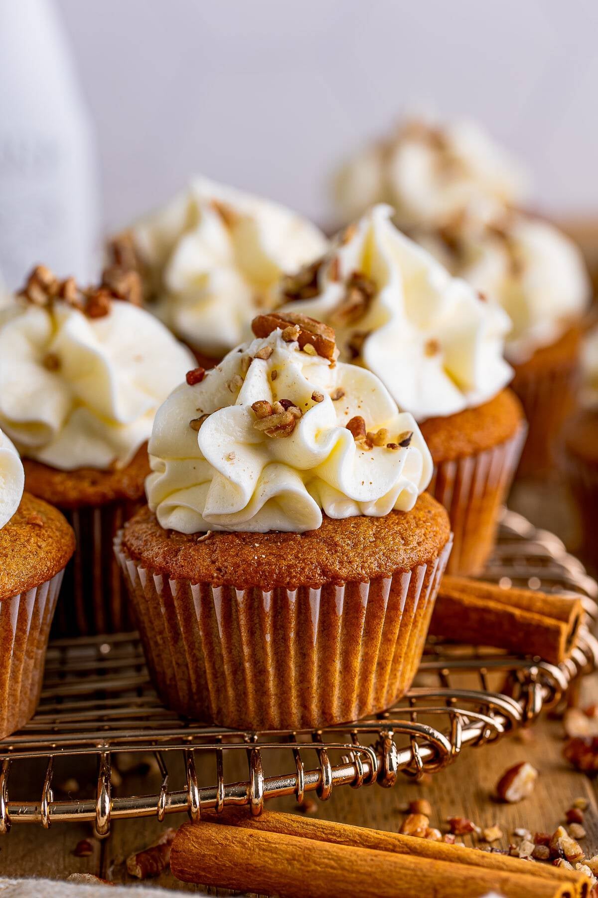 Spice Cupcakes with Cream Cheese Frosting